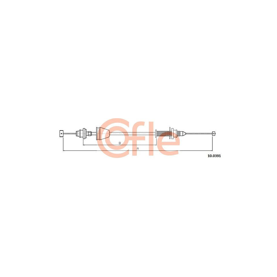 COFLE 10.0391 Throttle Cable for DACIA Logan I Saloon (LS) | Duco Car Parts UK Car Parts