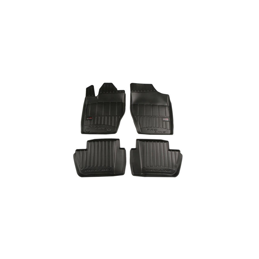 FROGUM Tailored 3D409019 Floor mat set for PEUGEOT 307 Estate (3E) Elastomer, Front and Rear, Quantity: 4, Black, (LHD)