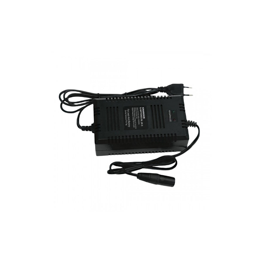 Q-Batteries BL 243 Charger XLR plug for lead acid batteries 24V 3A charging current IU0U charging