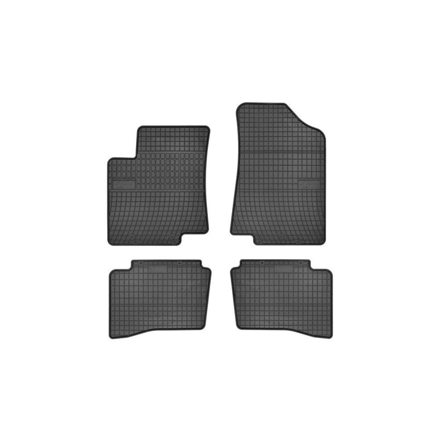 FROGUM Tailored 0427 Floor mat set for KIA RIO Elastomer, Front and Rear, Quantity: 4, Black, (LHD)