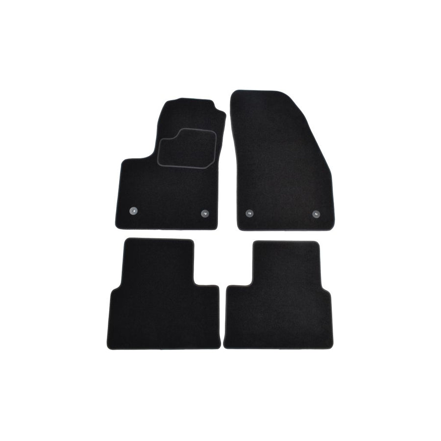 MAMMOOTH A041 OPL190 PRM 01 Floor mat set for OPEL Meriva B (S10) Textile, Front and Rear, Quantity: 4, Black
