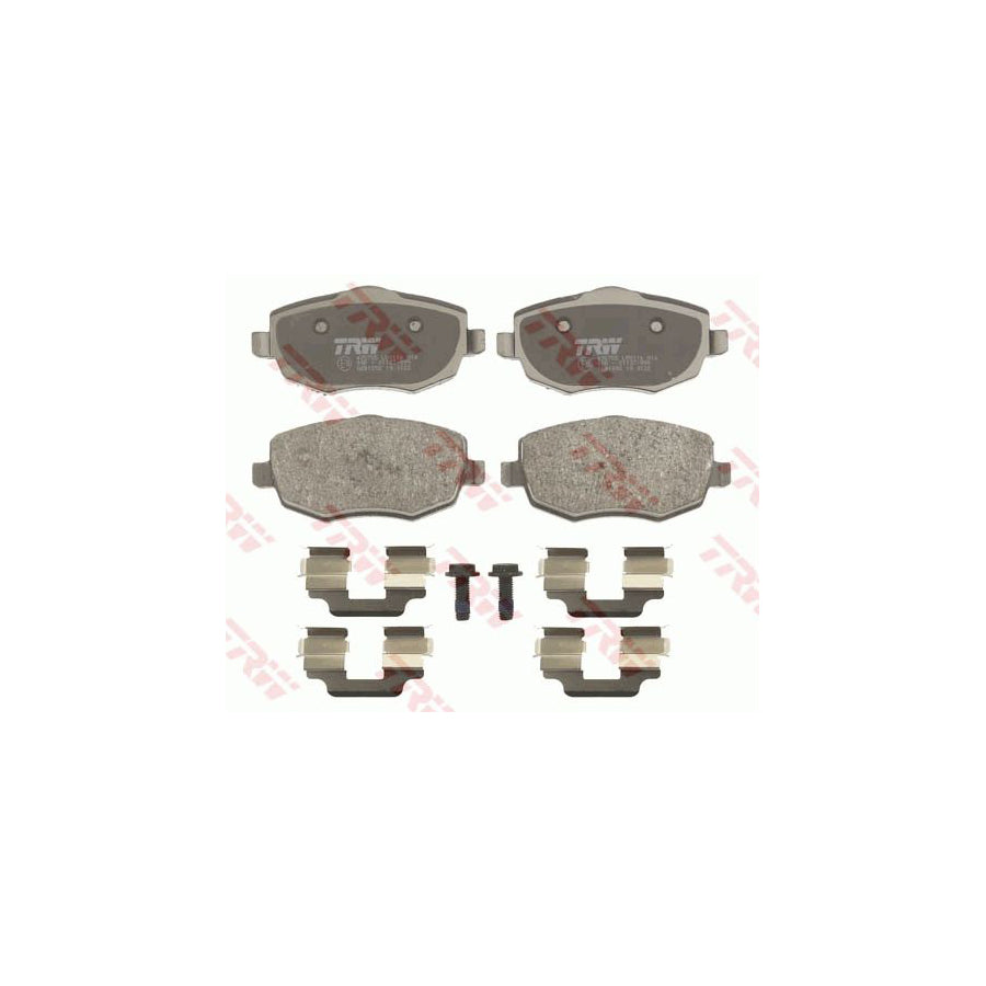 TRW Gdb1592 Brake Pad Set For Lancia Ypsilon Ii 843 Not Prepared For Wear Indicator With Brake Caliper Screws With Accessories