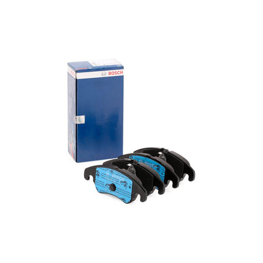 Bosch 0986494456 Brake Pad Set Incl Wear Warning Contact With Anti Squeak Plate With Mounting Manual BP1378