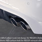 Rieger 00055513 Audi B8 B81 A4 Rear Diffuser for Tailpipe Left & Right -  Matte Black