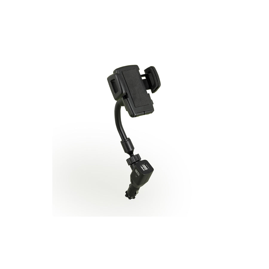 AUTO-T 540302 Car phone holder 35-85 mm, with ball joint, with charger, cigarette lighter, universal 360?