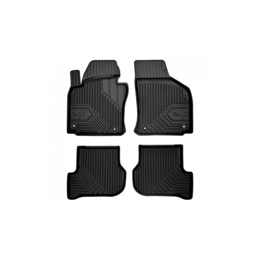 FROGUM Tailored, No.77 77407145 Floor mat set Elastomer, Front and Rear, Quantity: 4, Black, (LHD)