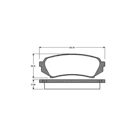 Bosch 0986Tb2347 Brake Pad Set Excl Wear Warning Contact