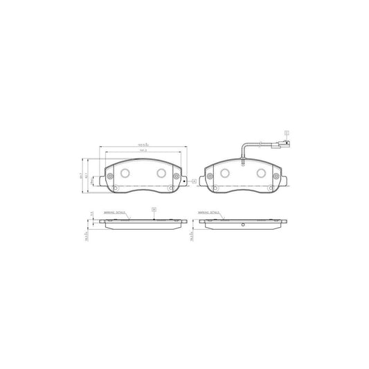 Bosch 0986Tb3142 Brake Pad Set 