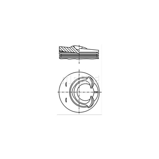 MAHLE ORIGINAL 028 24 01 Piston 89,26 mm, without cooling duct