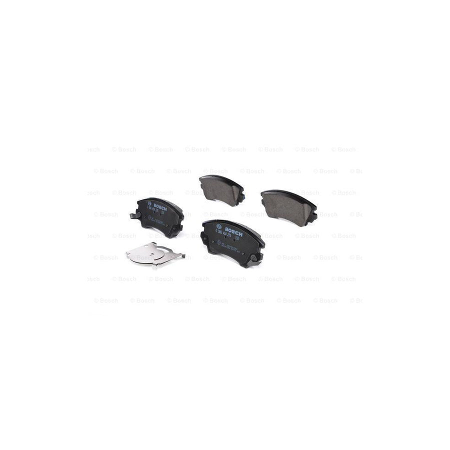Bosch 0986494275 Brake Pad Set With Acoustic Wear Warning With Anti Squeak Plate With Mounting Manual BP1187