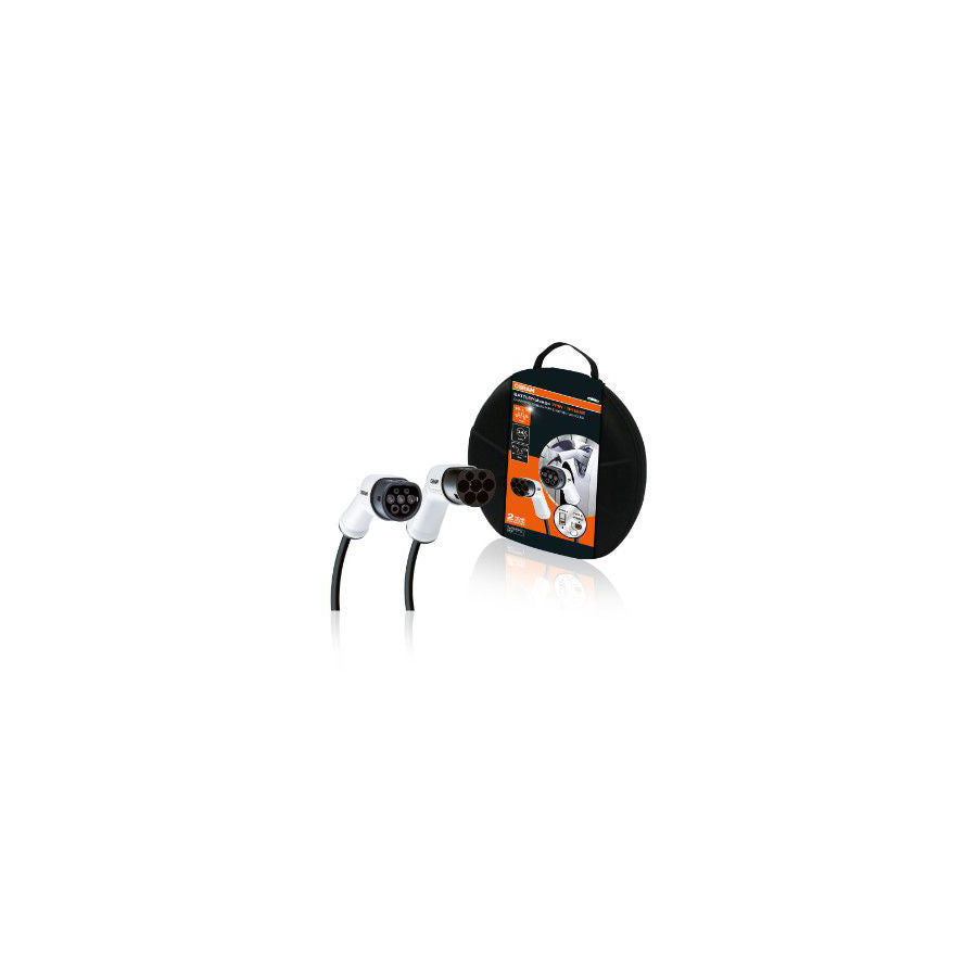OSRAM OCC21605 Charging cable Charging coupler type 2, Charging plug type 2, 16A, 3.6kW, 5m, Phases 1, 240V, IP65