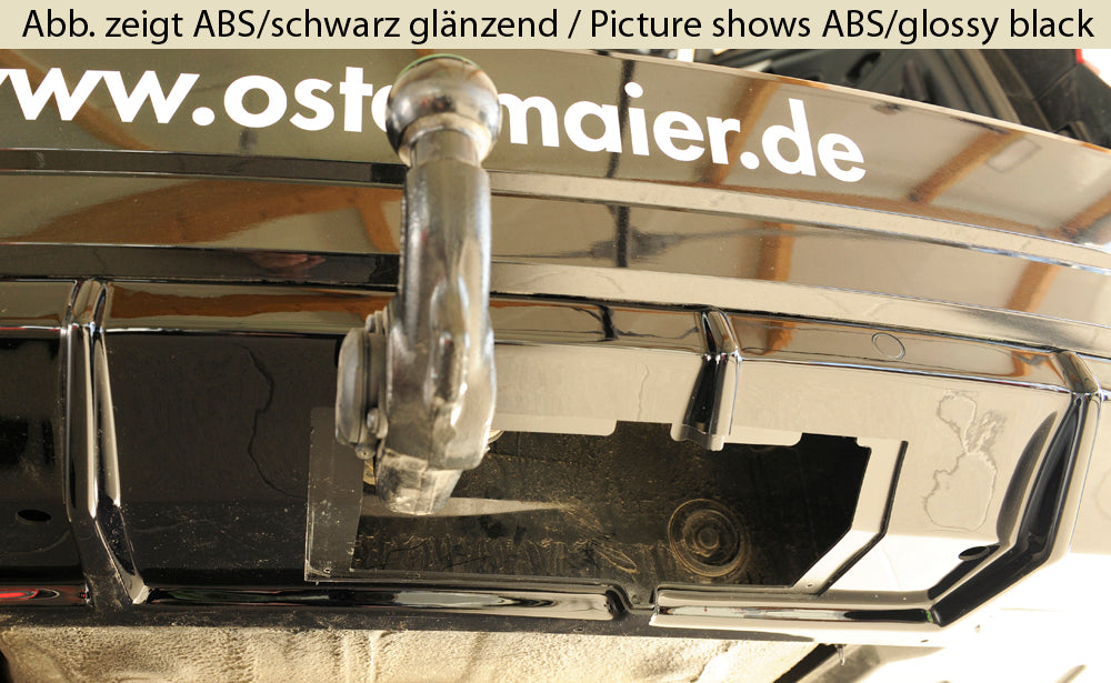 Rieger 00079044 Skoda 3T 3V Superb III Rear Diffuser -  Matte Black