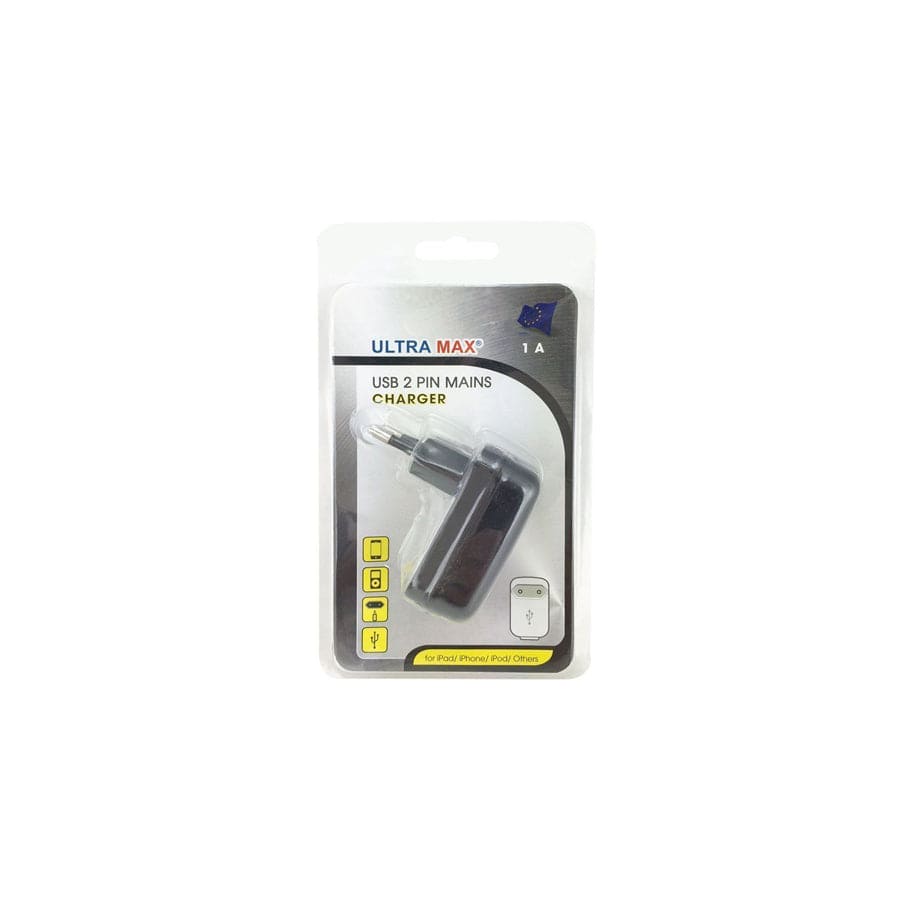 Ultramax Mains Adaptor 1A Euro Plug