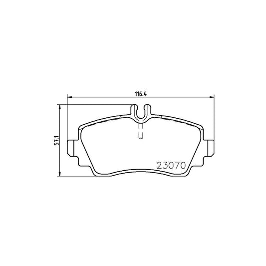 Hella 8DB 355 018 281 Brake Pad Set Suitable For Mercedes Benz A Class W168 Prepared For Wear Indicator With Brake Caliper Screws With Accessories