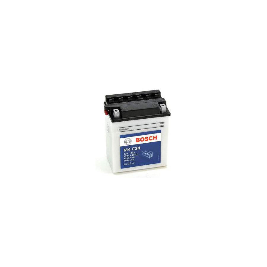 Bosch M4F34 Bike Battery 12V YB14L-A2 | Duco Car Parts UK Car Parts