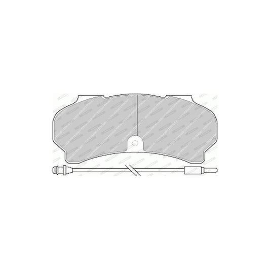 Ferodo Premier Fvr626 Brake Pad Set For Peugeot J9 Incl Wear Warning Contact
