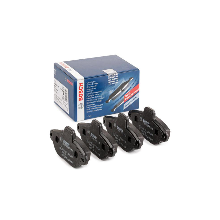 Bosch 0986461119 Brake Pad Set With Anti Squeak Plate With Mounting Manual BP571