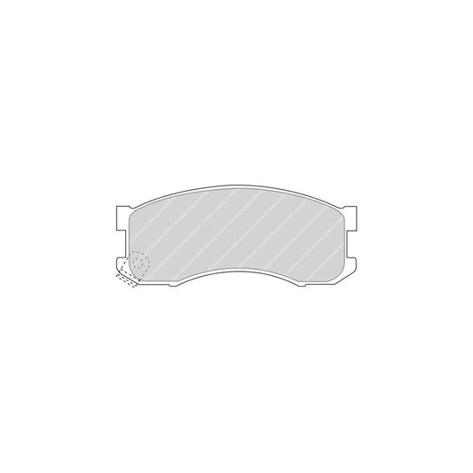 Ferodo Sl Fsl1512 Brake Pad Set Prepared For Wear Indicator