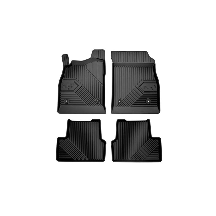 FROGUM Tailored 77407213 Floor mat set for CHEVROLET CRUZE Elastomer, Front and Rear, Quantity: 4, Black, (LHD)