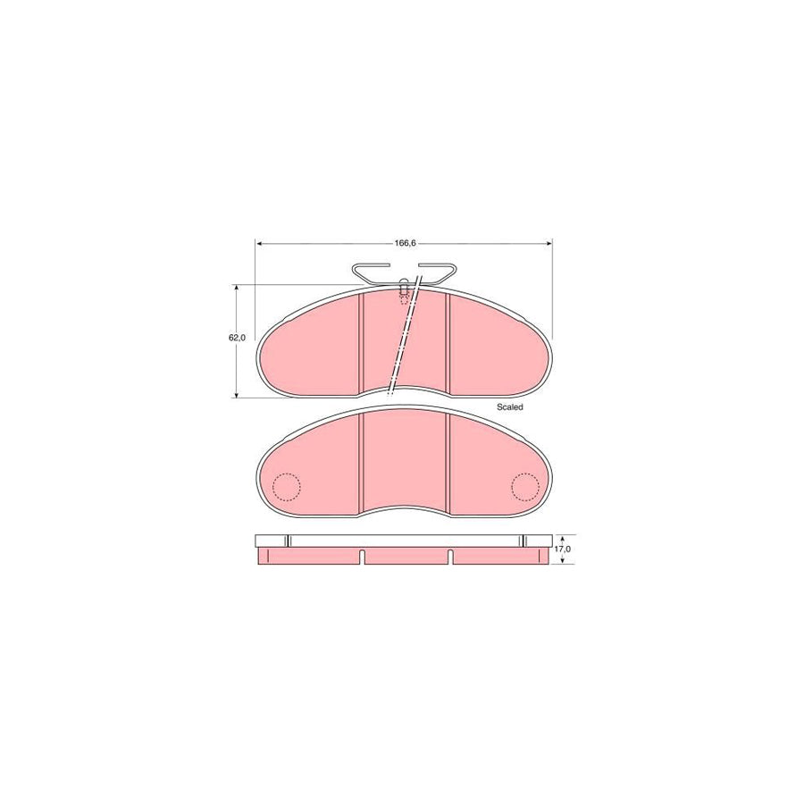 TRW Gdb948 Brake Pad Set Not Prepared For Wear Indicator With Brake Caliper Screws With Accessories