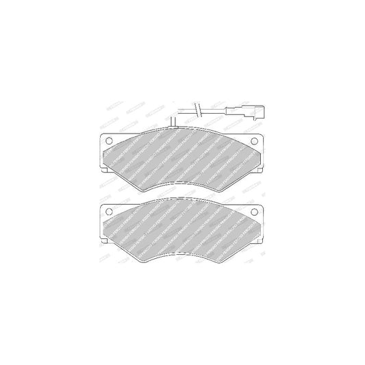 Ferodo Premier Fvr1350 Brake Pad Set For Iveco Daily Incl Wear Warning Contact Without Accessories