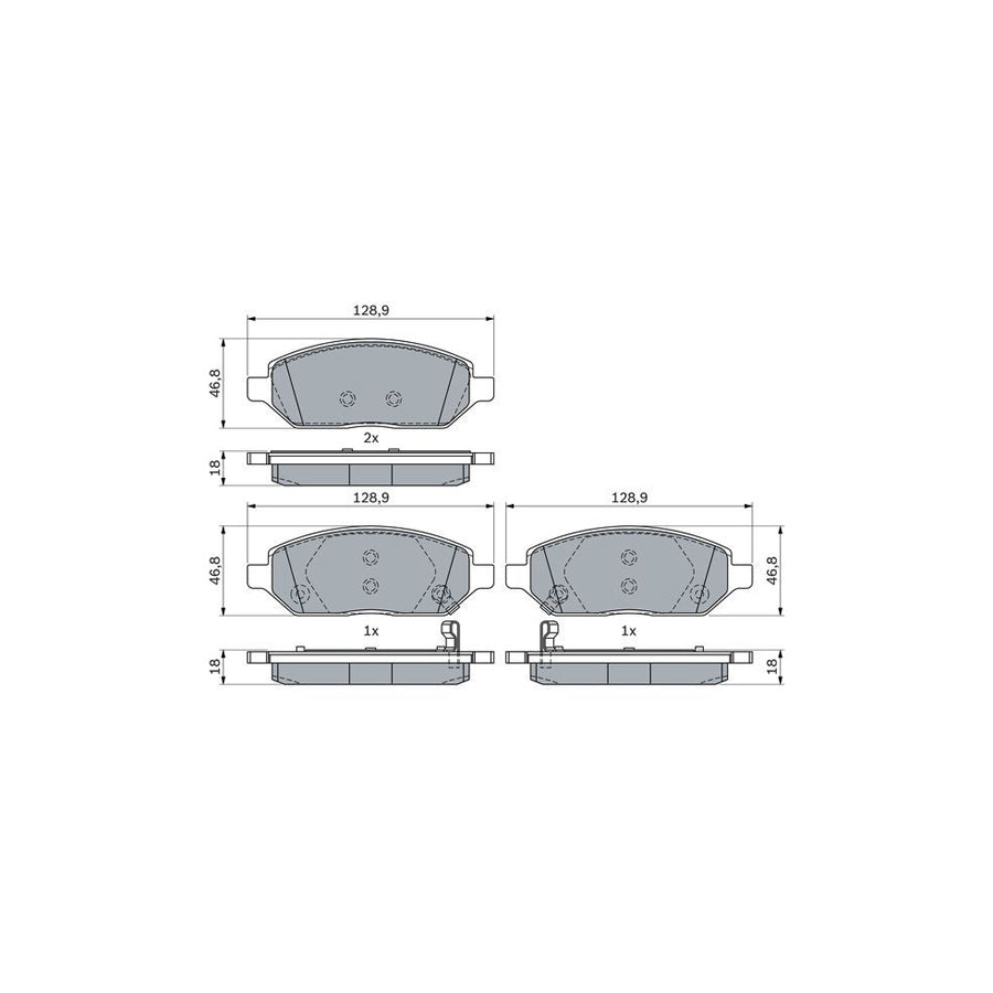 Bosch 0986494906 Brake Pad Set BP2359