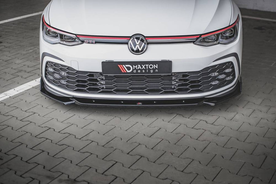 Maxton Design Volkswagen Golf GTI / R-Line MK8 Front Splitter + Flaps V.2