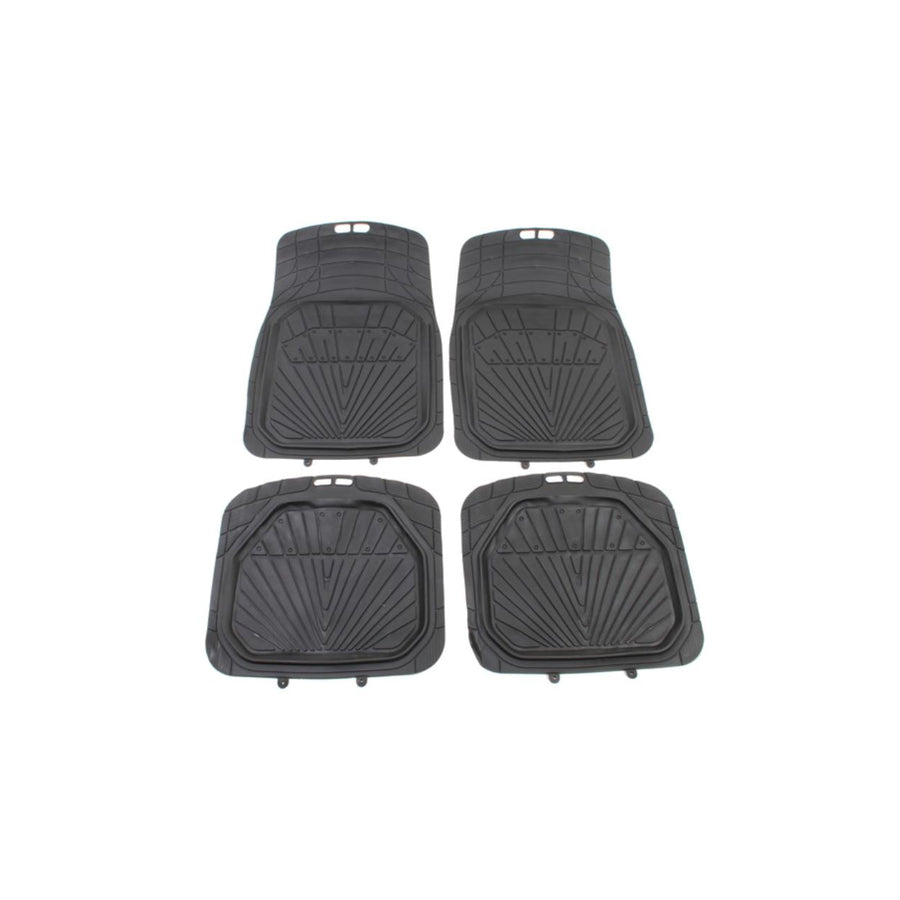 POLGUM Universal fit CR202C Floor mat set Elastomer, Front and Rear, Quantity: 4, Black