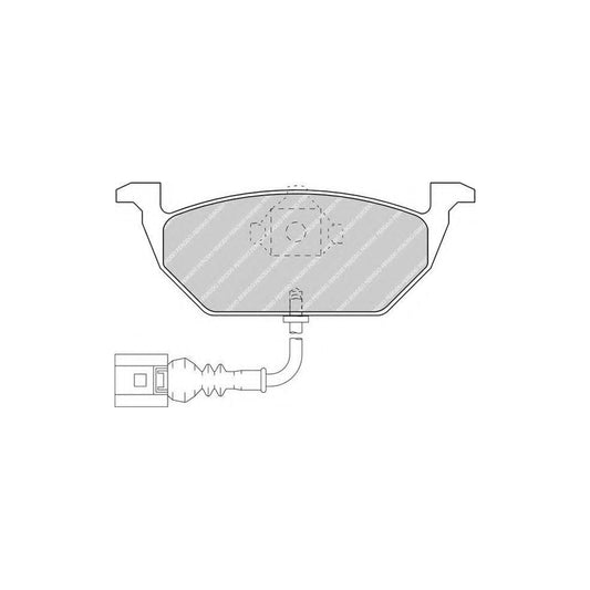 Ferodo Fqt1398 Brake Pad Set Front Axle Incl Wear Warning Contact With Piston Clip