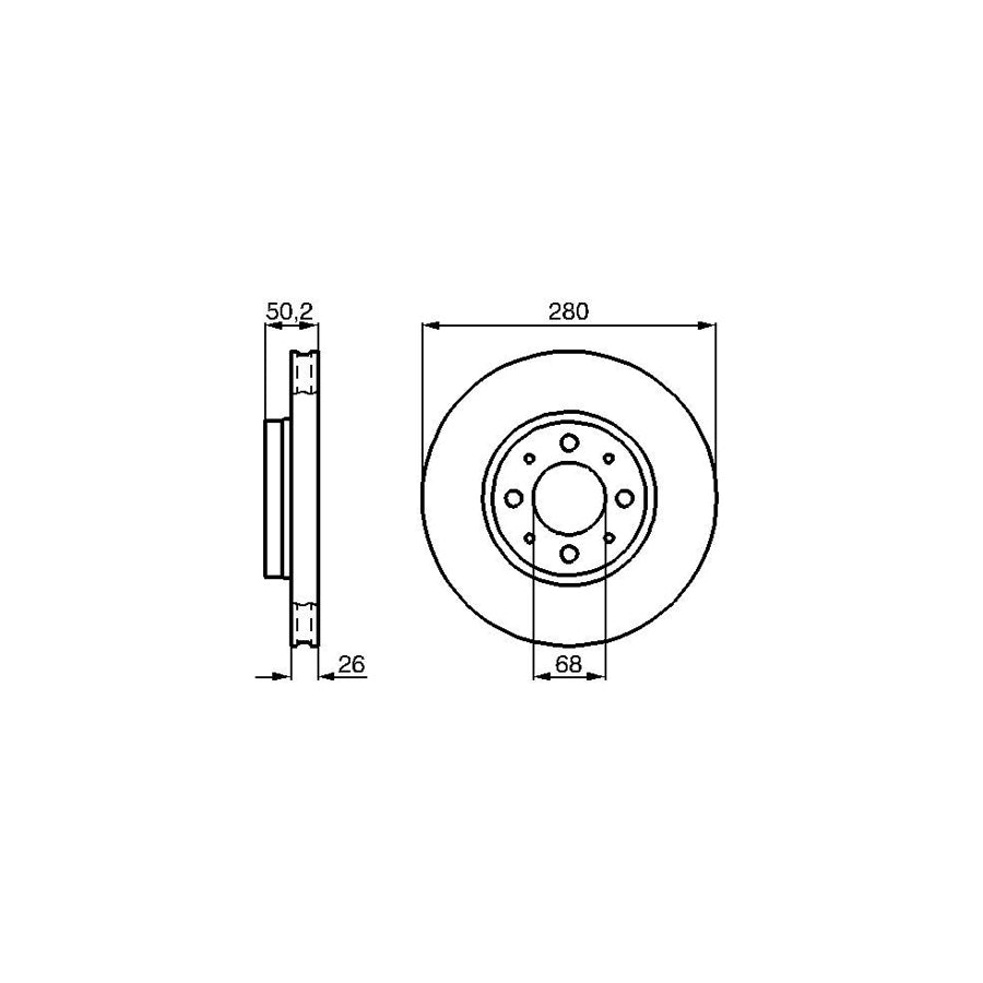 BOSCH 0 986 478 602 Brake Disc for VOLVO 850 Internally Vented Vented Oiled with bolts screws