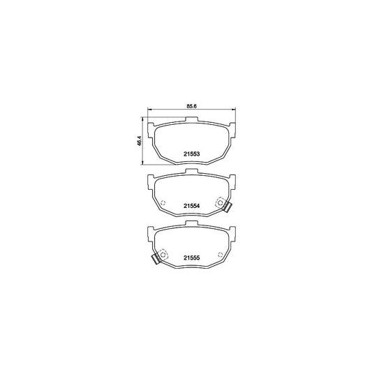 Hella 8DB 355 006 411 Brake Pad Set With Acoustic Wear Warning