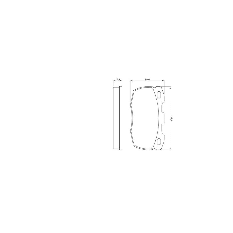 Bosch 0986424286 Brake Pad Set For Land Rover Defender Incl Wear Warning Contact With Mounting Manual BP140