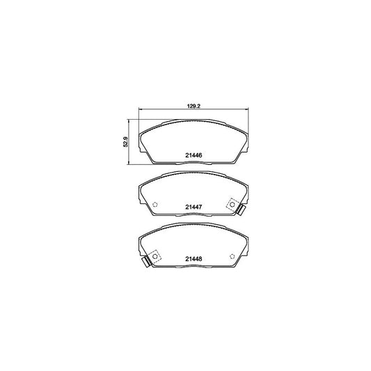 Hella 8DB 355 006 301 Brake Pad Set With Acoustic Wear Warning