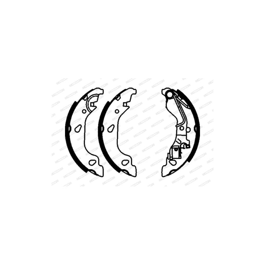FERODO PREMIER FSB603 Brake Shoe Set for FIAT Punto II Hatchback 188