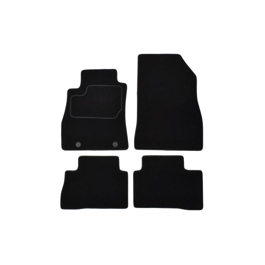 MAMMOOTH A041 NIS65 PRM 01 Floor mat set for NISSAN Juke (F15) Textile, Front and Rear, Quantity: 4, Black