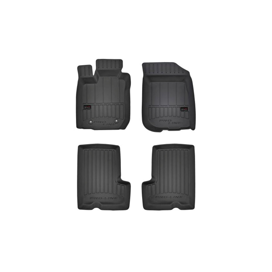 FROGUM Tailored 3D407152 Floor mat set for DACIA Duster Off-Road Elastomer, Front and Rear, Quantity: 4, Black, (LHD)