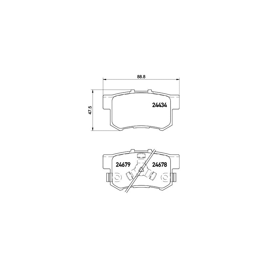 Hella 8DB 355 020 021 Brake Pad Set With Acoustic Wear Warning