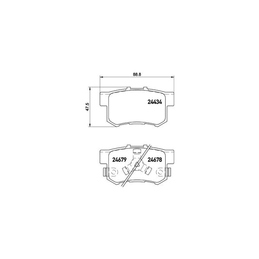 Hella 8DB 355 020 021 Brake Pad Set With Acoustic Wear Warning