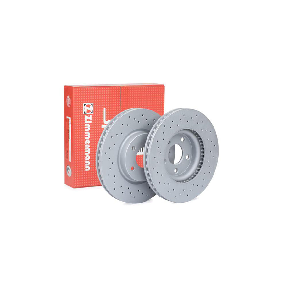 ZIMmERMANN SPORT COAT Z 250 1375 52 Brake Disc for FORD MONDEO Internally Vented Perforated Coated
