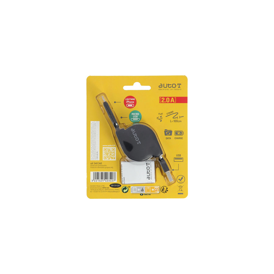 AUTO-T 540340 USB charge cable Blister Pack