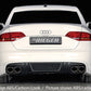 Rieger 00055512 Audi B8 B81 Rear Diffuser for Twin Tailpipe Left & Right (A4 & S4)