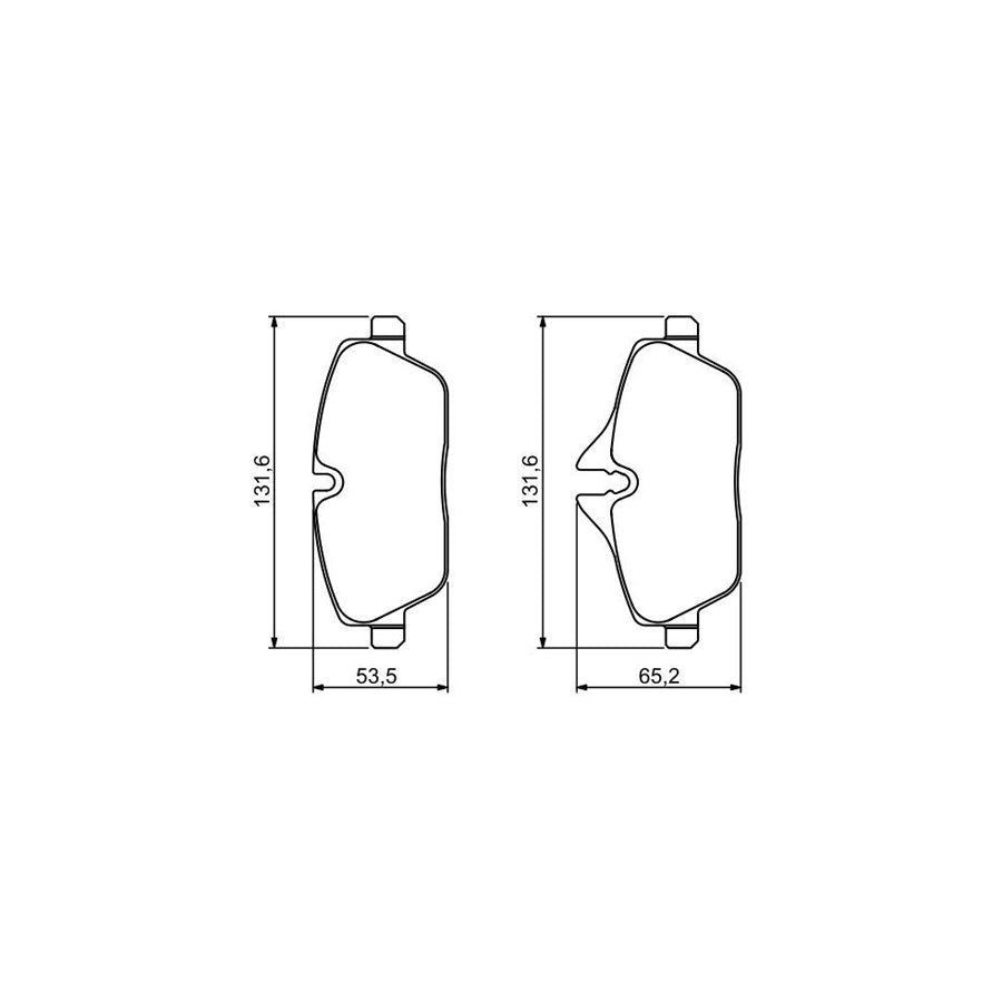 Bosch 0986494264 Brake Pad Set With Mounting Manual
