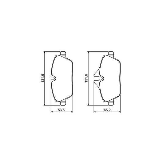 Bosch 0986494264 Brake Pad Set With Mounting Manual