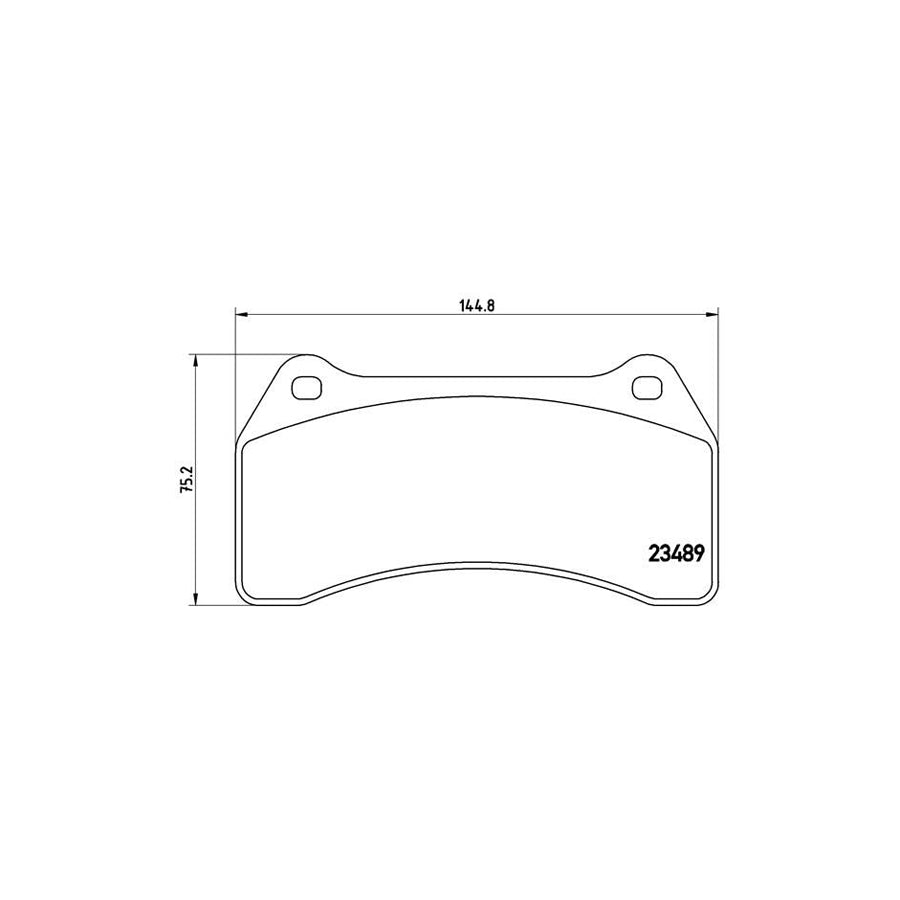 Brembo P 36 014 Brake Pad Set Excl Wear Warning Contact