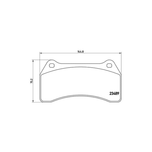 Brembo P 36 014 Brake Pad Set Excl Wear Warning Contact