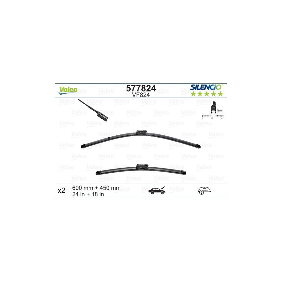 Valeo Silencio X.Trm 577824 Wiper Blade | Duco Car Parts UK Car Parts