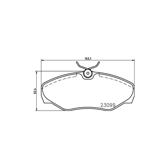 Hella 8DB 355 011 091 Brake Pad Set