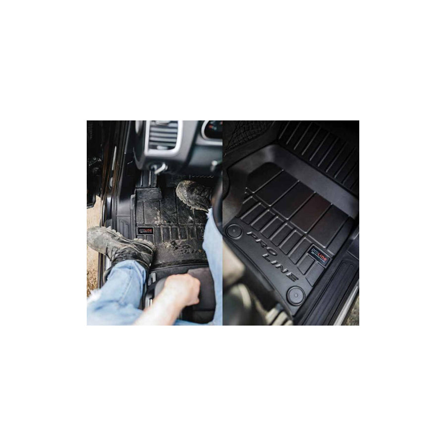 FROGUM Tailored 3D409156 Floor mat set for HYUNDAI ix35 (LM, EL, ELH) Elastomer, Front and Rear, Quantity: 4, Black, (LHD)