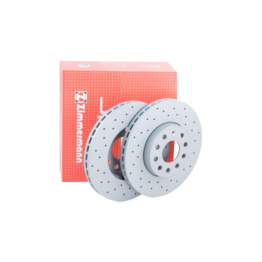 ZIMmERMANN SPORT COAT Z 600 3221 52 Brake Disc Internally Vented Perforated Coated High carbon