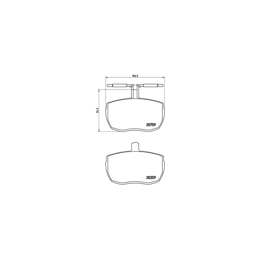 Brembo P A6 004 Brake Pad Set